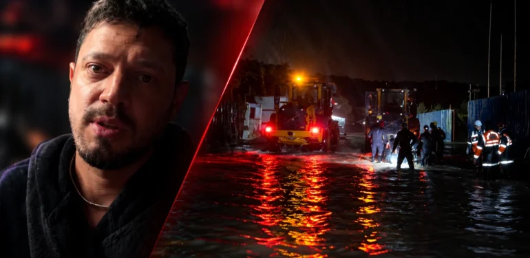 Murat Boz Stüdyoda Mahsur Kaldı! Sel Baskınında Korku Dolu Saatler